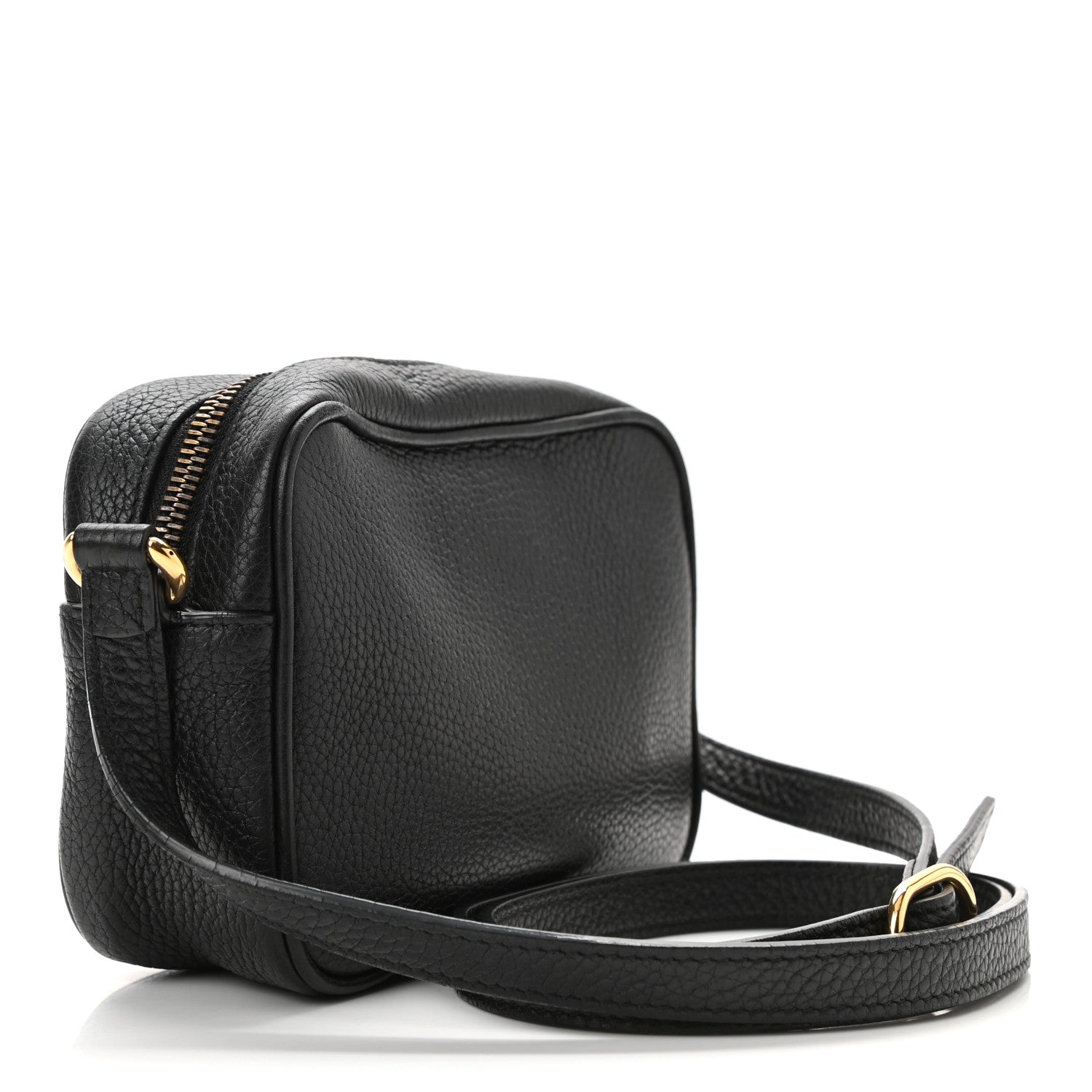 Gucci Pebbled Calfskin Mini Soho Disco Bag Black 3 of 11