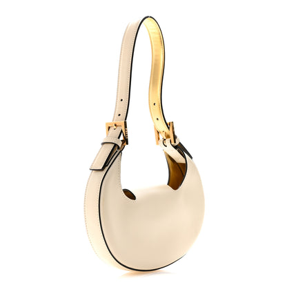 Fendi Vitello King Mini Cookie Hobo Bag White Ice 3 of 13