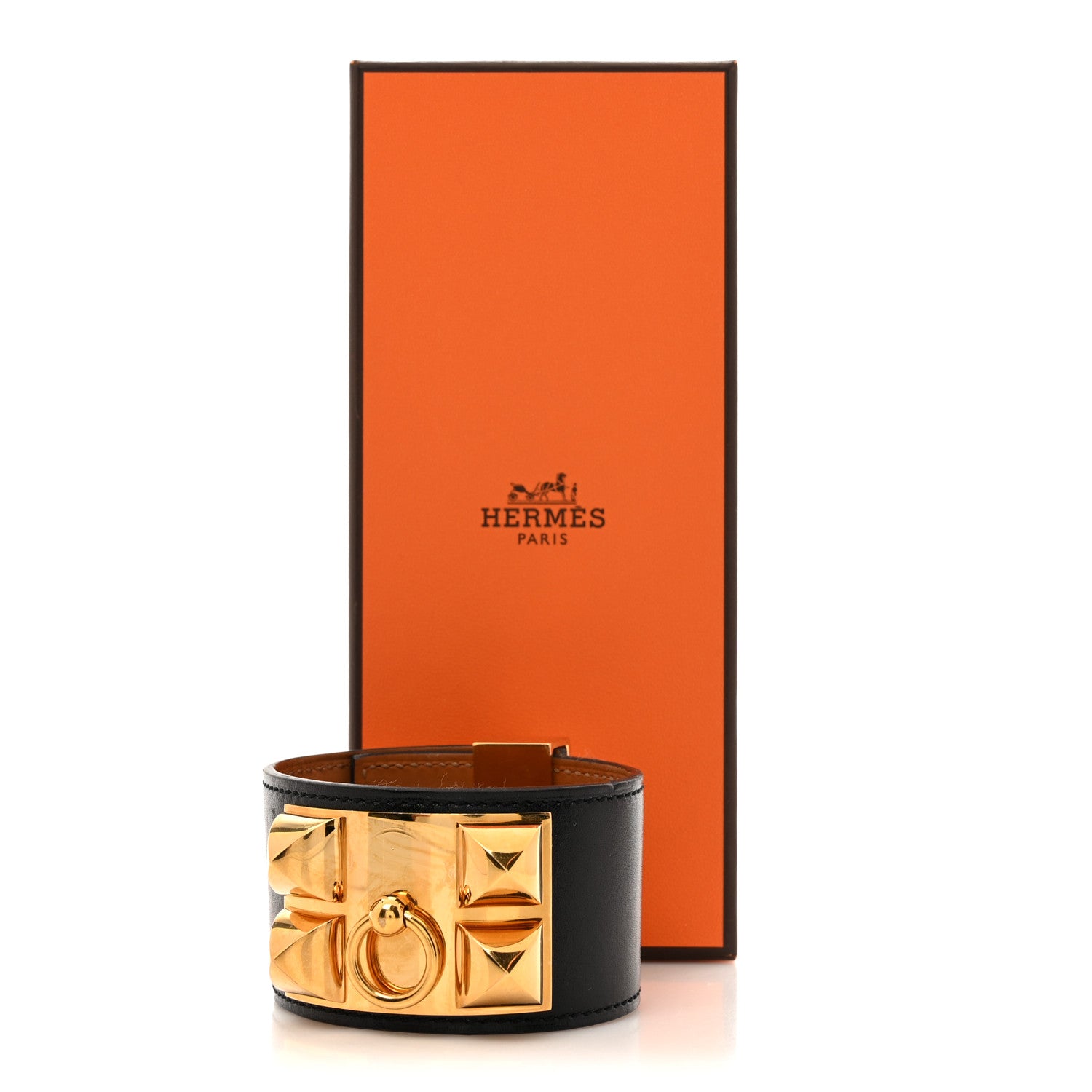 Hermes Box Collier De Chien CDC Bracelet T3 Black 8 of 8