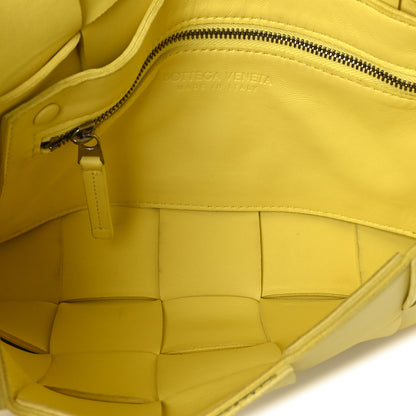 Bottega Veneta Lambskin Maxi Intrecciato Small Cassette Crossbody Bag Lemonade 5 of 11
