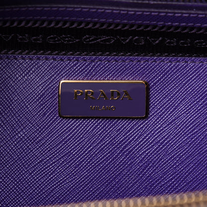 Prada Saffiano Medium Galleria Double Zip Tote Viola 6 of 11