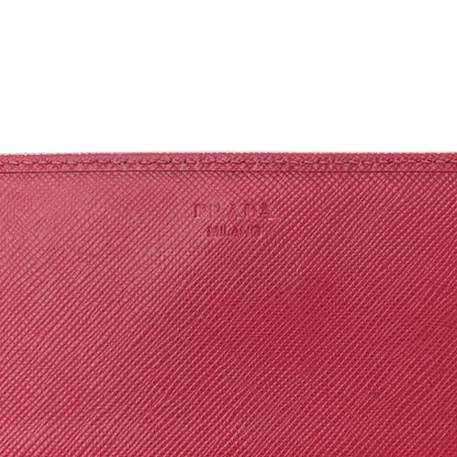 Prada Saffiano Metal Oro Chain Wallet Peonia 6 of 10