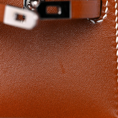 Hermes Barenia Mini Kelly Twilly Bag Charm Fauve 6 of 8