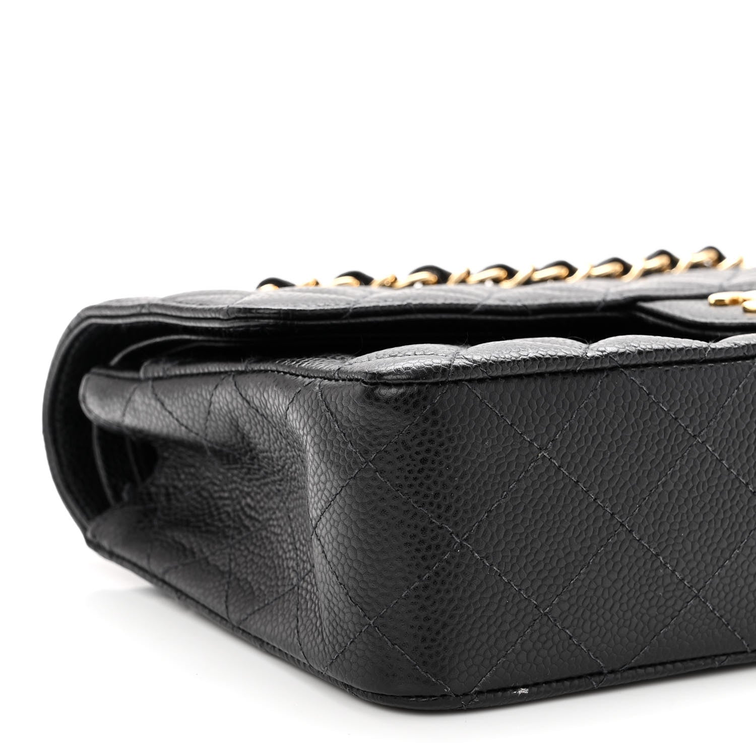 Chanel Caviar Quilted Medium Double Flap Black 9 of 10