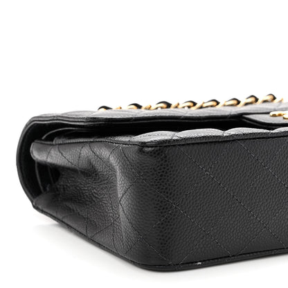 Chanel Caviar Quilted Medium Double Flap Black 9 of 10