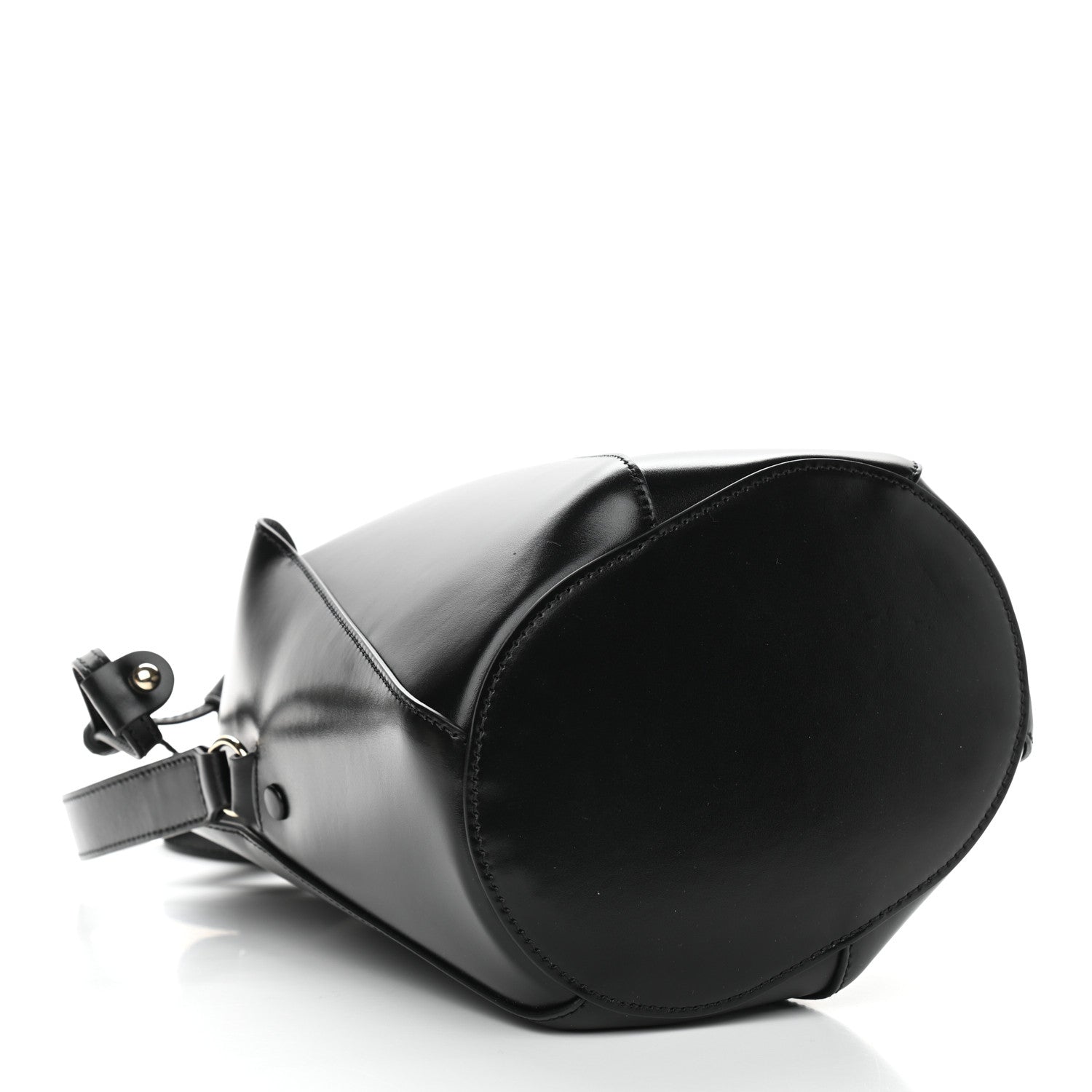 Chloe Smooth Grained Calfskin Small Tulip Bucket Bag Black 5 of 9