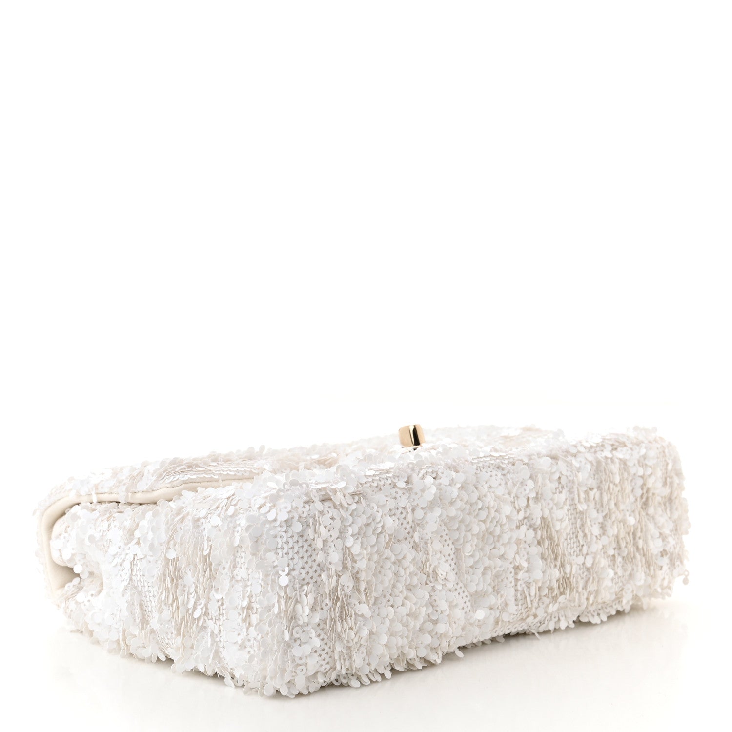 Chanel Sequin Mini Rectangular Flap White 4 of 11