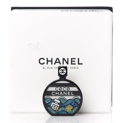 Chanel Resin CC Perfume Bottle Brooch Multicolor 5 of 5