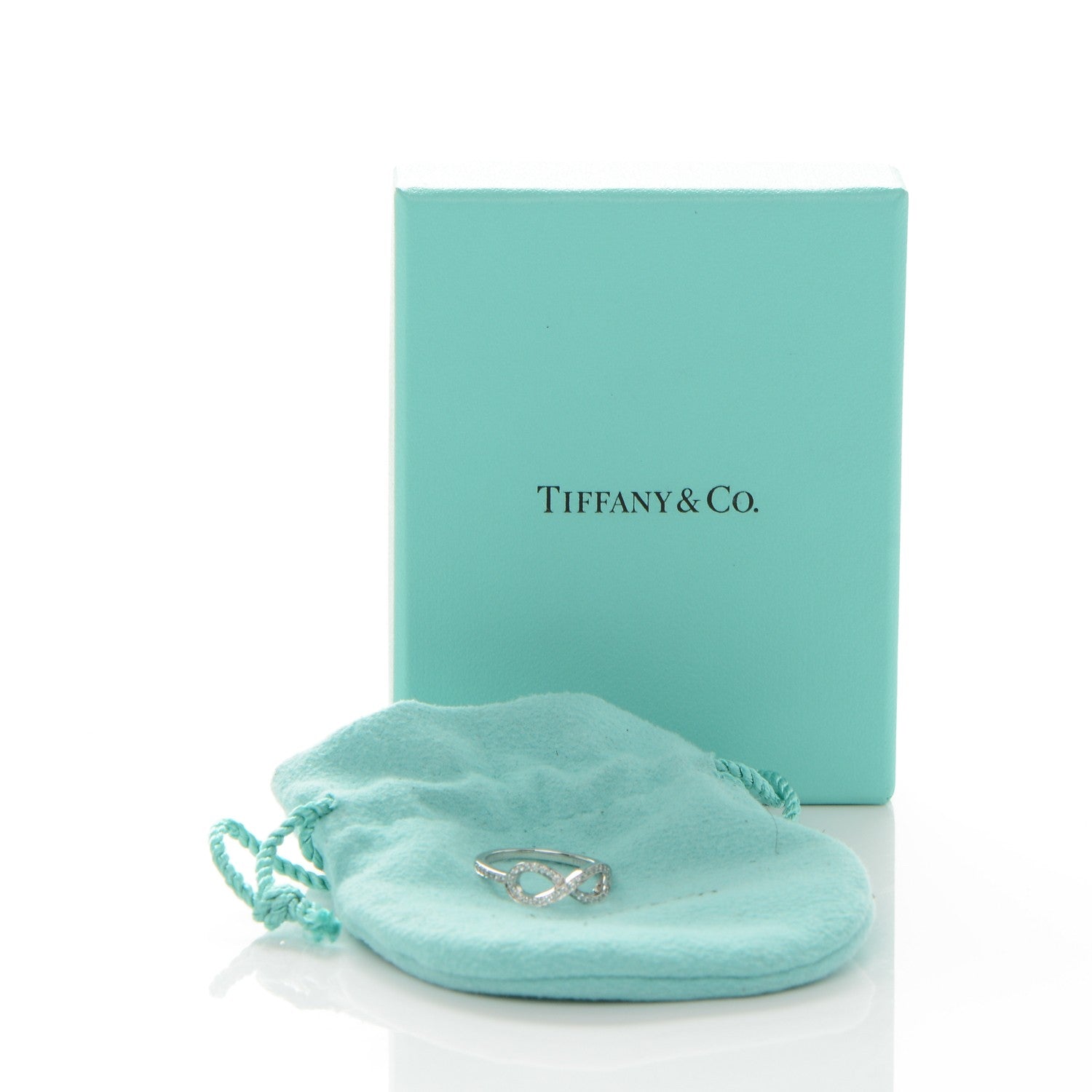 Tiffany Platinum Diamond Infinity Ring 6 6 of 6