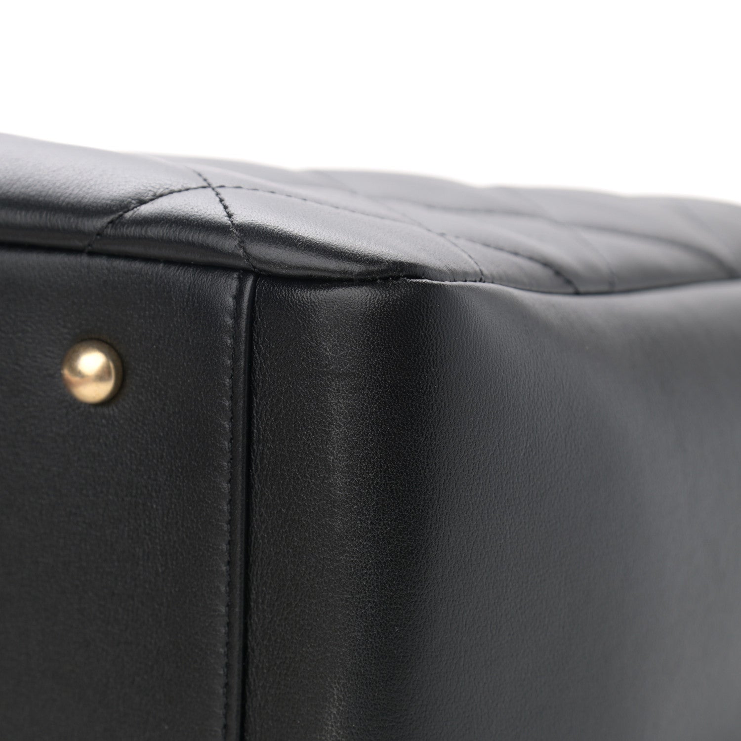Chanel Calfskin Stitched Large Shopping Bag Black 11 of 12