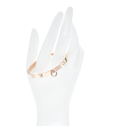 Hermes 18K Rose Gold PM Collier De Chien Bracelet ST 2 of 4