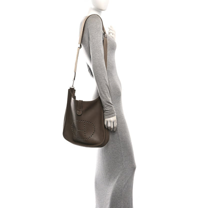 Hermes Taurillon Clemence Evelyne III GM Etoupe 2 of 10