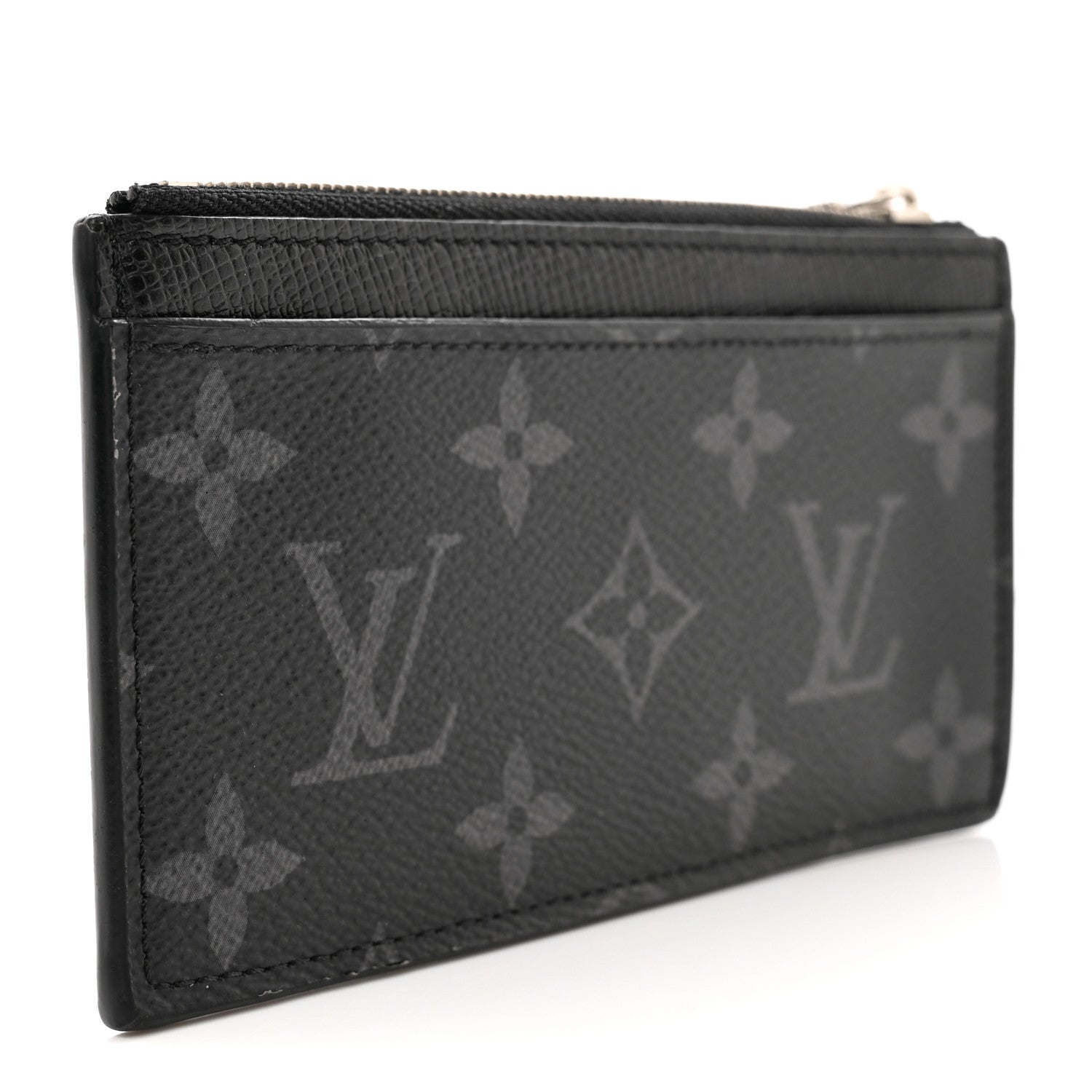 Louis Vuitton Monogram Eclipse Taiga Coin Card Holder 3 of 6