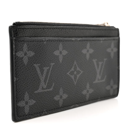 Louis Vuitton Monogram Eclipse Taiga Coin Card Holder 3 of 6