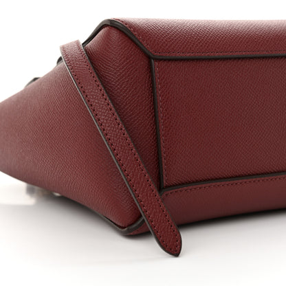 Celine Grained Calfskin Nano Belt Bag Burgundy 9 of 10