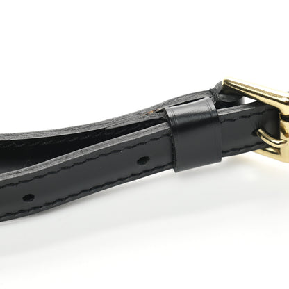 Louis Vuitton Calfskin 16mm Adjustable Shoulder Strap Black 4 of 4