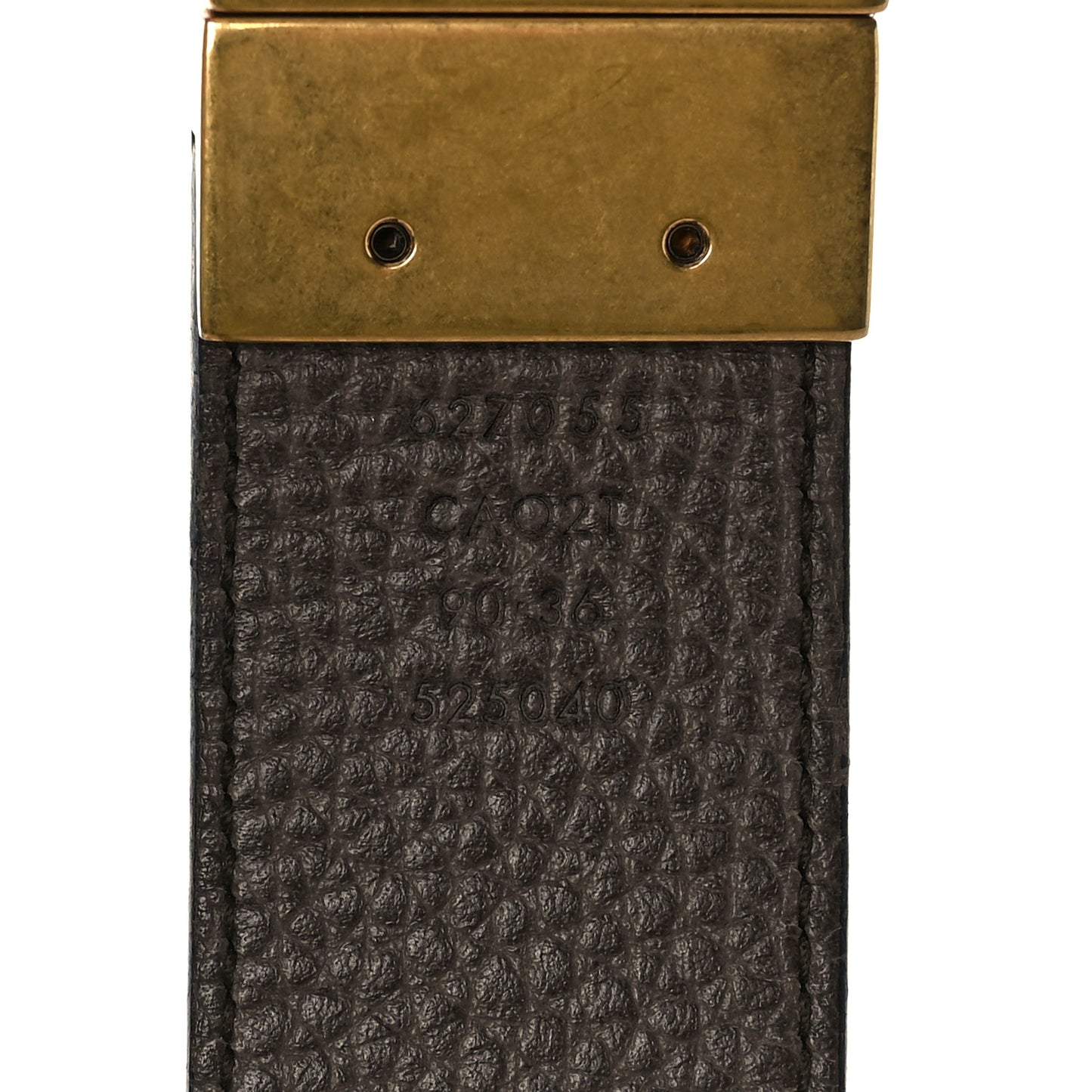 Dollar Calfskin Double G Reversible 37mm Belt 90 36 Black New Acero