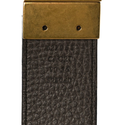Gucci Dollar Calfskin Double G Reversible 37mm Belt 90 36 Black New Acero 3 of 5