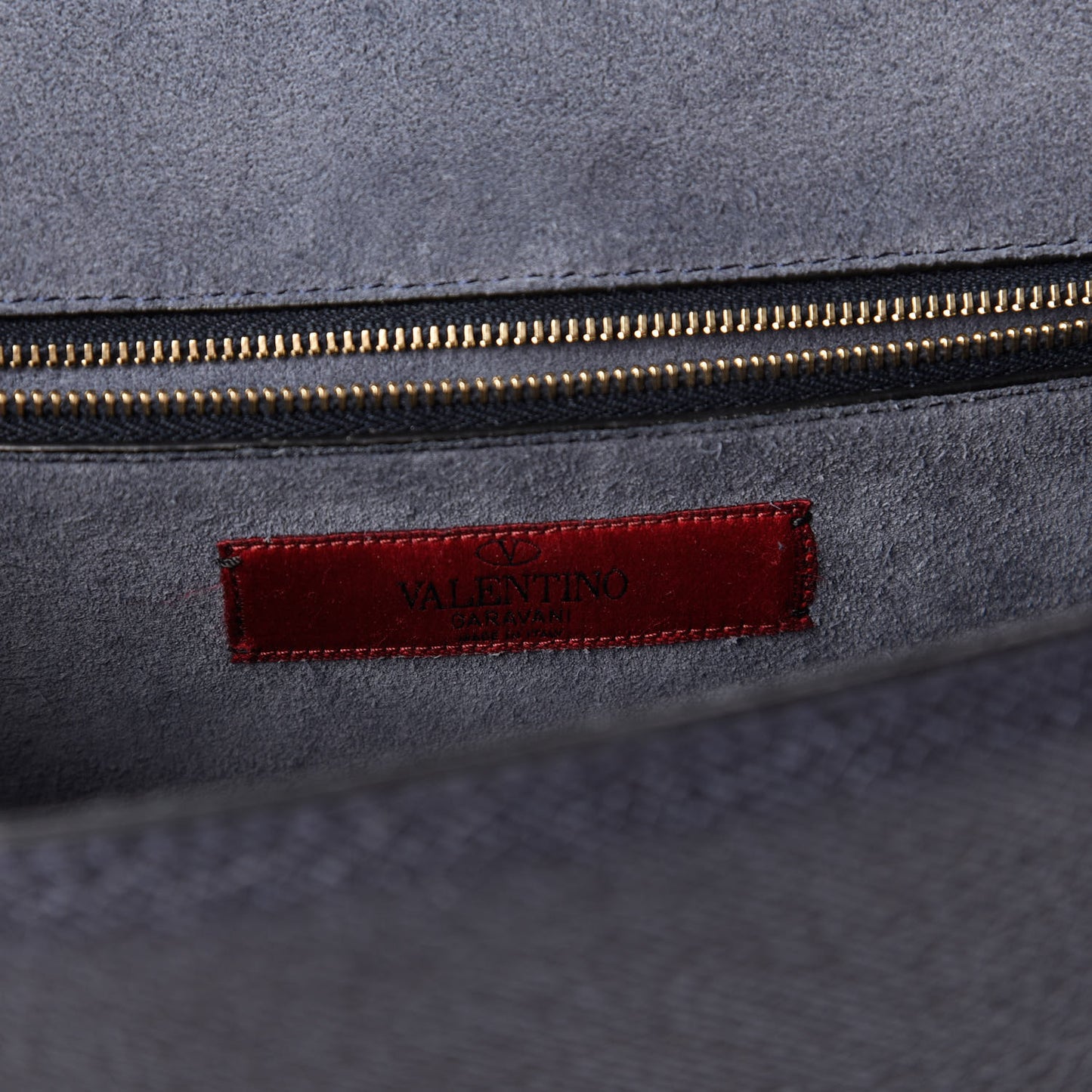 Pebbled Calfskin Medium Glam Lock Rockstud Flap Deep Denim