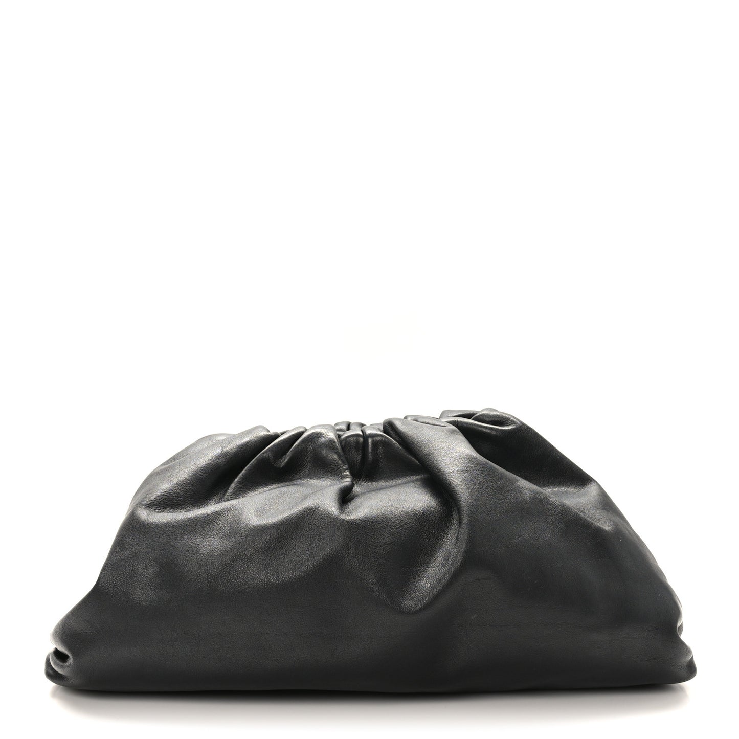 Smooth Butter Calf The Pouch Oversized Clutch Black