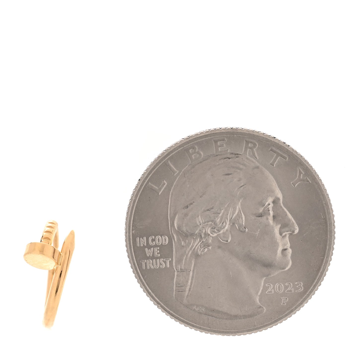 18K Yellow Gold Juste Un Clou Single Hoop Earring