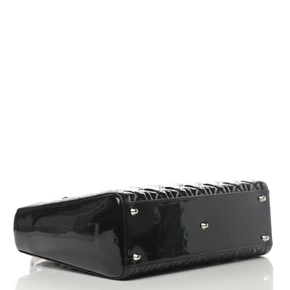 Christian Dior Patent Cannage Large Lady Dior Black 4 of 10