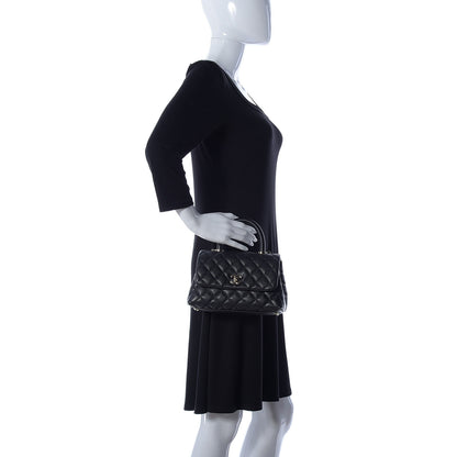 Chanel Caviar Quilted Mini Coco Handle Flap Black 3 of 11