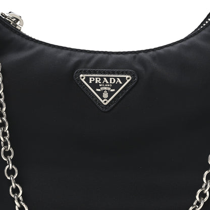 Prada Nylon Re-Edition 2005 Shoulder Bag Black 7 of 9