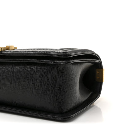 Chanel Caviar Quilted Medium Boy Flap Black 10 of 10