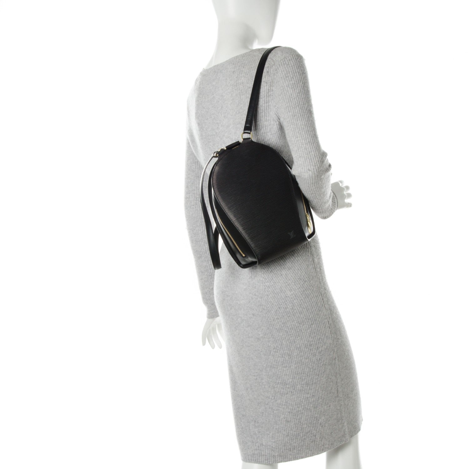 Louis Vuitton Epi Mabillon Backpack Black 2 of 7