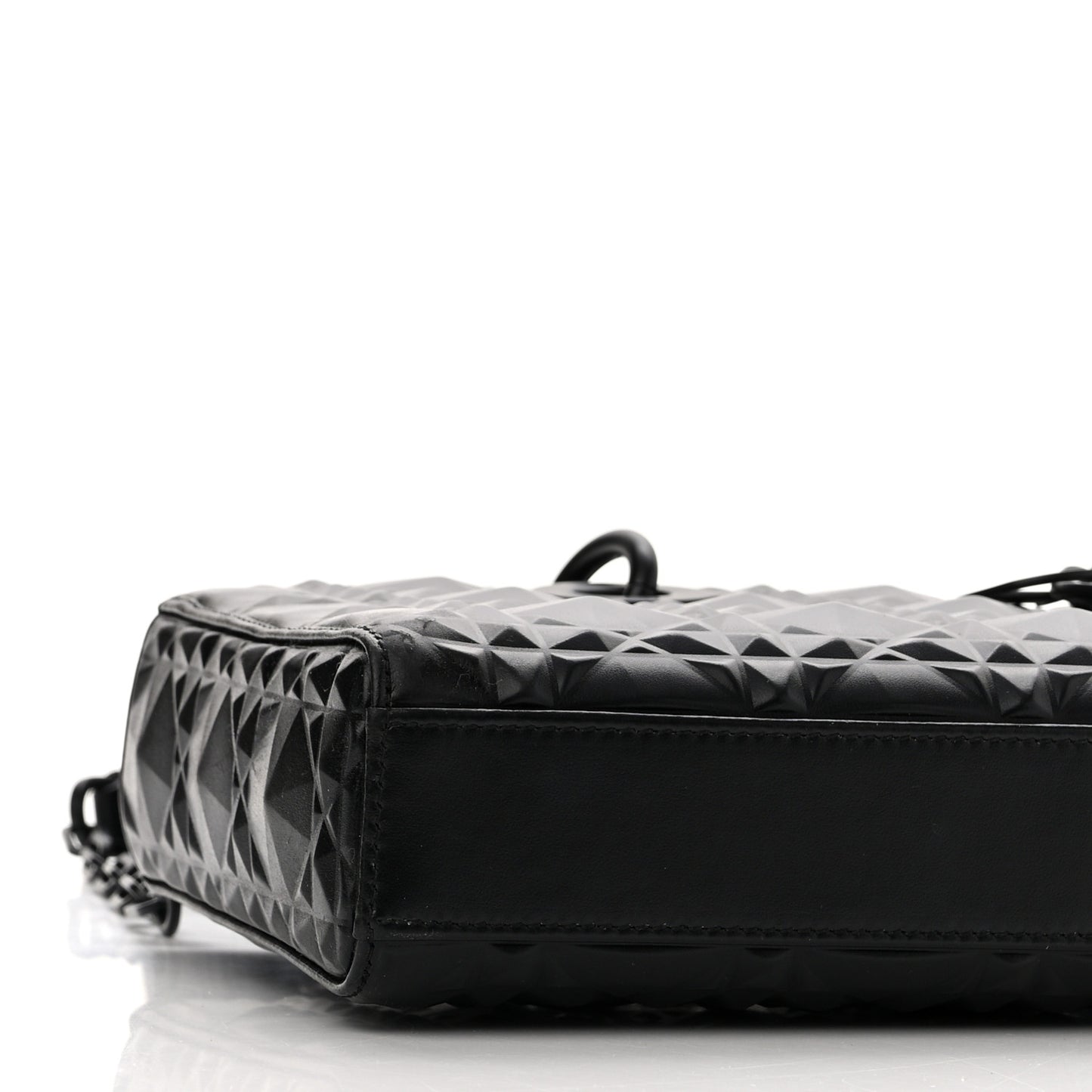 Calfskin Cannage Diamond Medium Lady D-Joy Black