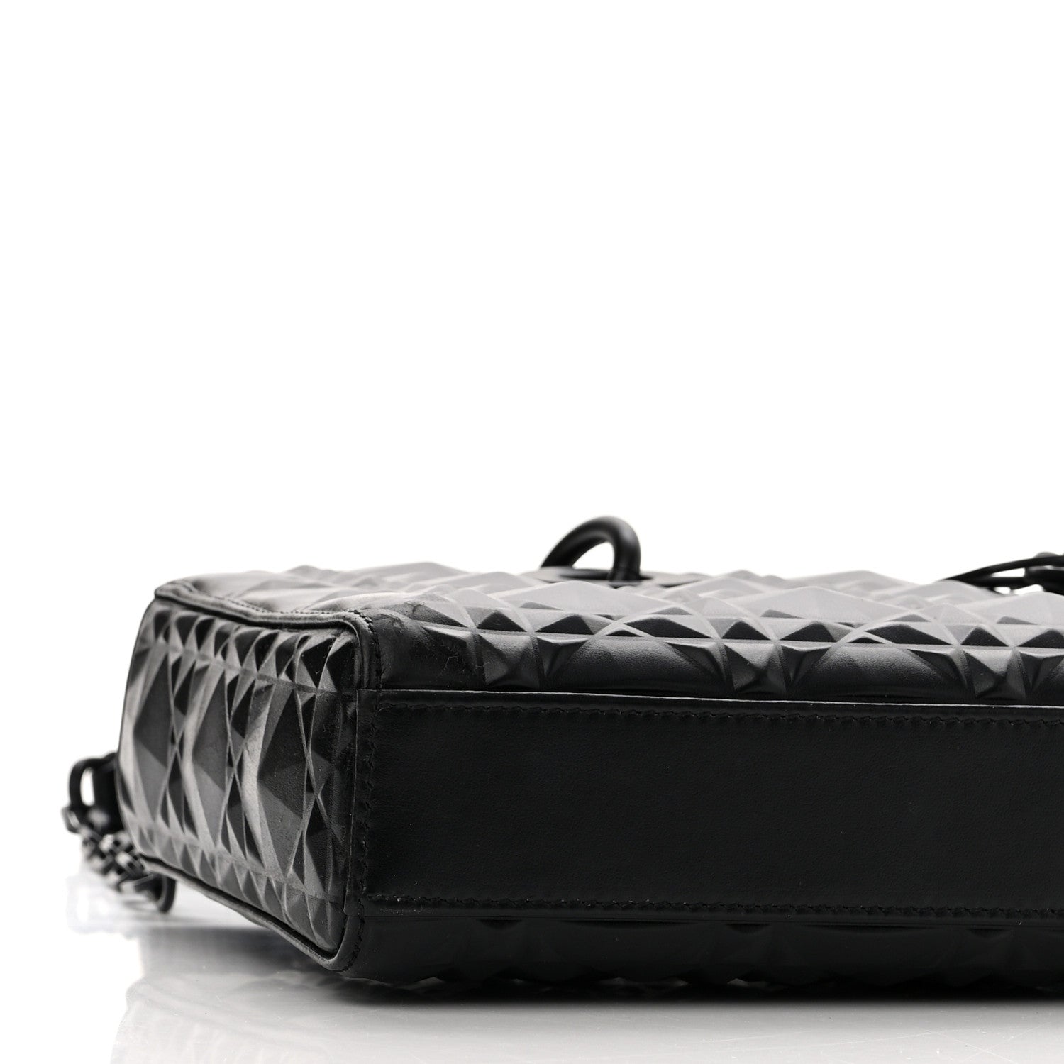 Christian Dior Calfskin Cannage Diamond Medium Lady D-Joy Black 7 of 10