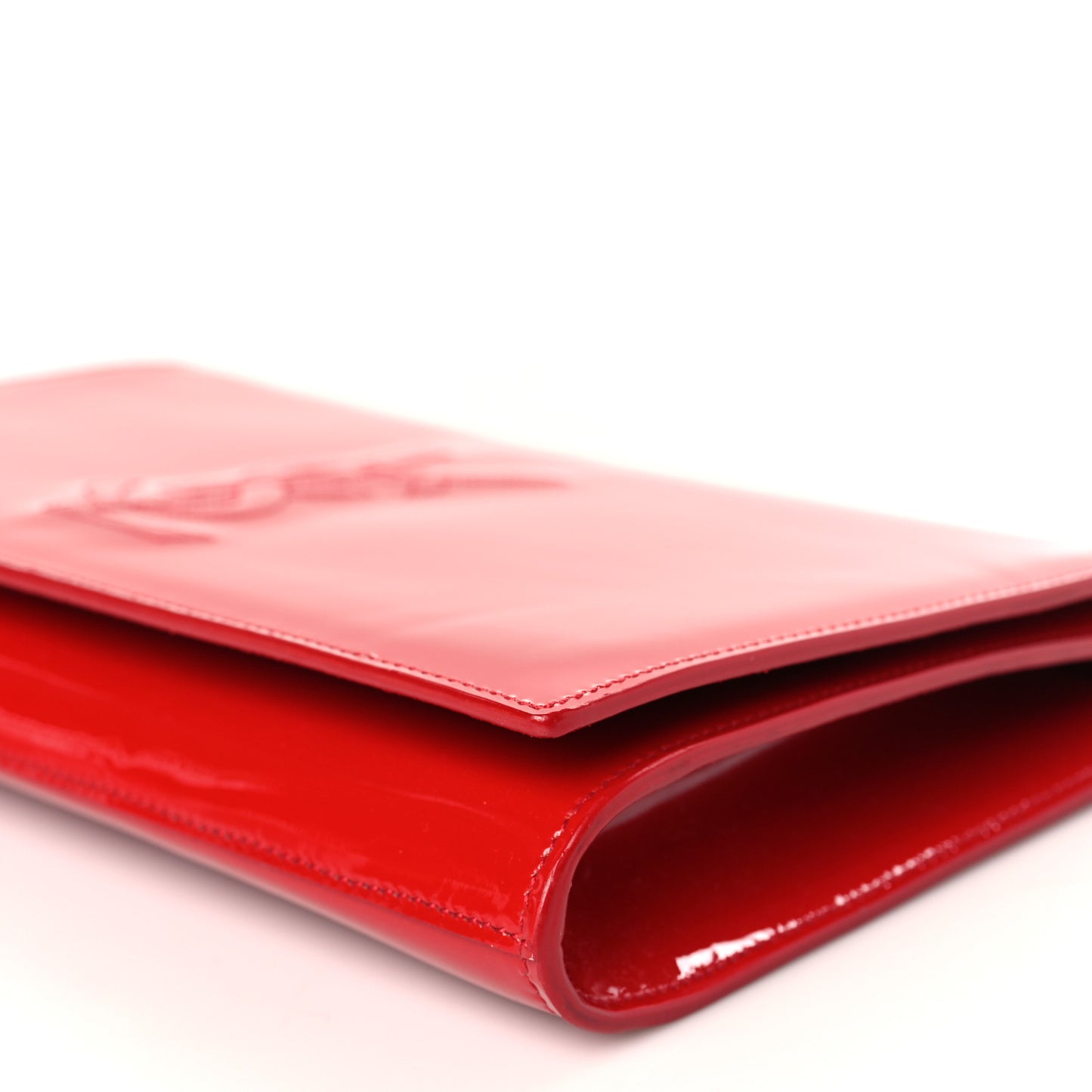 Patent Monogram Large Belle De Jour Clutch Red