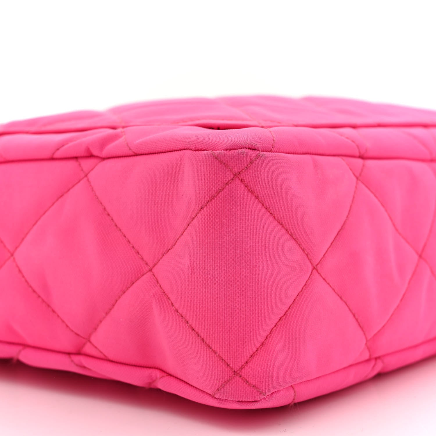 Chanel Canvas Quilted Shoulder Bag Pink 9 of 13