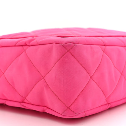 Chanel Canvas Quilted Shoulder Bag Pink 9 of 13