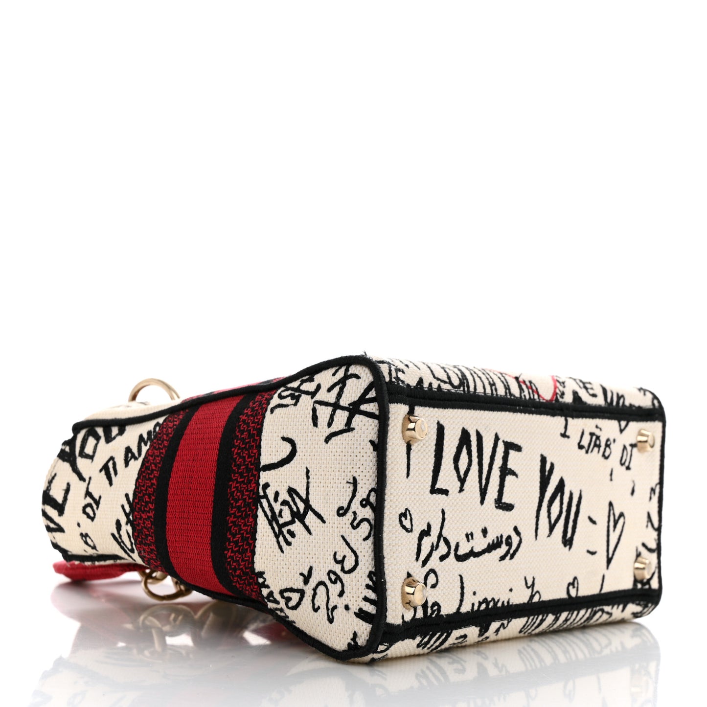 Canvas Medium DiorAmour Graffiti Lady D-Lite Latte