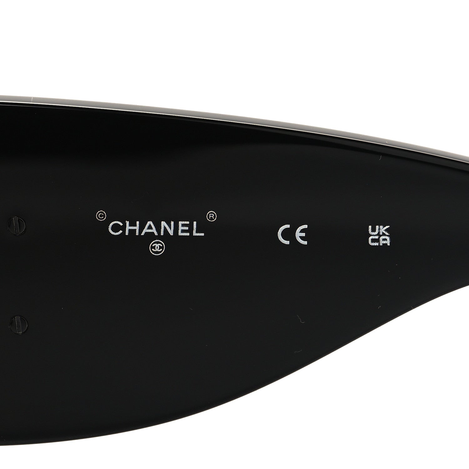 Chanel Acetate CC Logo Square Sunglasses 71628 Black White 5 of 7