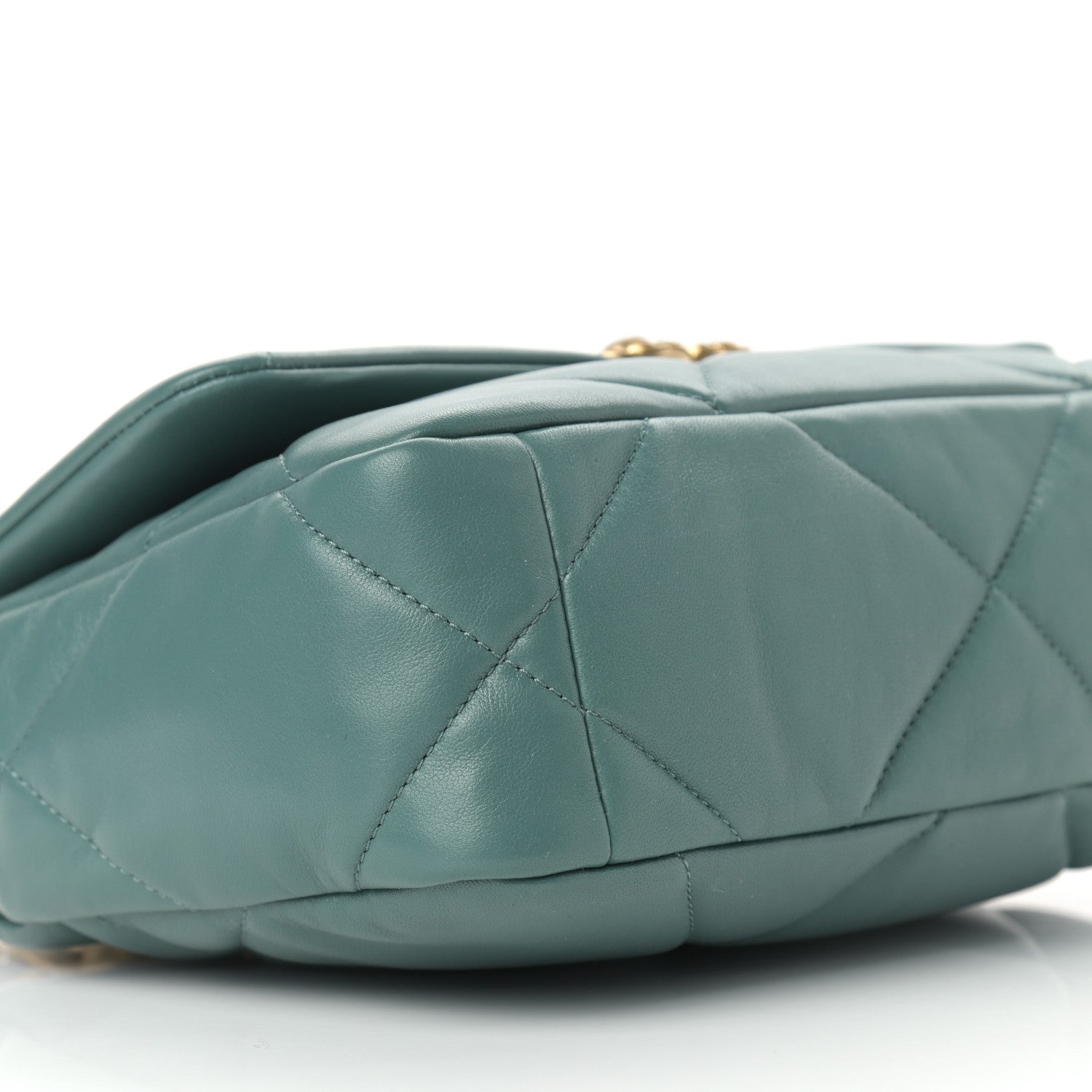 Chanel Lambskin Quilted Medium Chanel 19 Flap Green 7 of 8