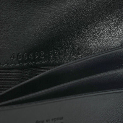 Gucci Calfskin Matelasse GG Marmont Card Case Wallet Black 6 of 9