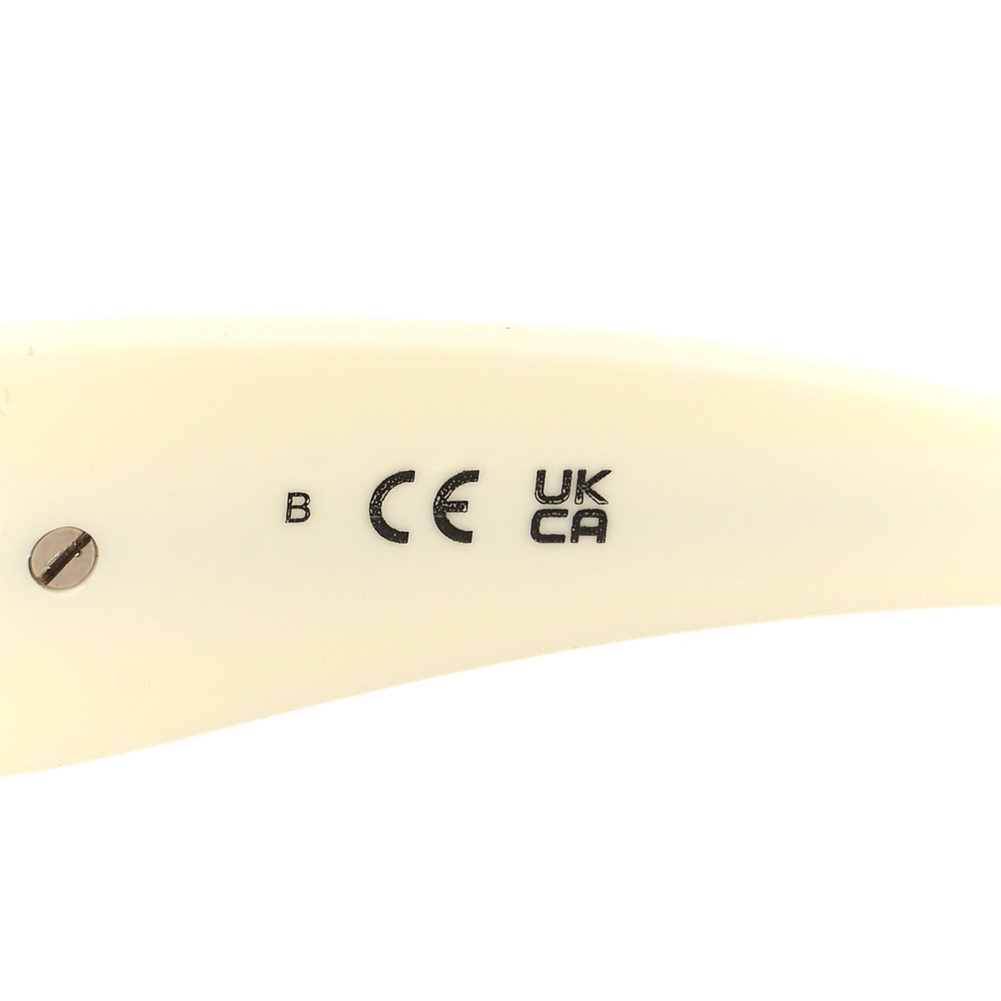 Acetate Tweed Wool CC Rectangle Sunglasses 5514 White