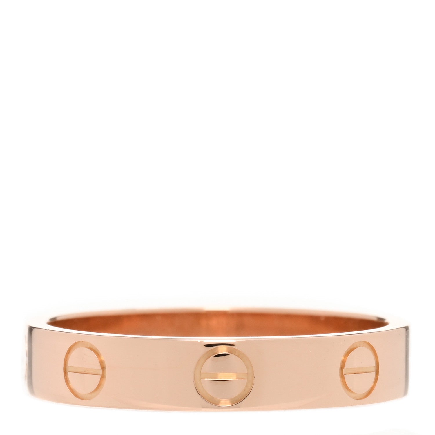Cartier 18K Pink Gold 3.5mm LOVE Wedding Band Ring 53 6.5 3 of 4