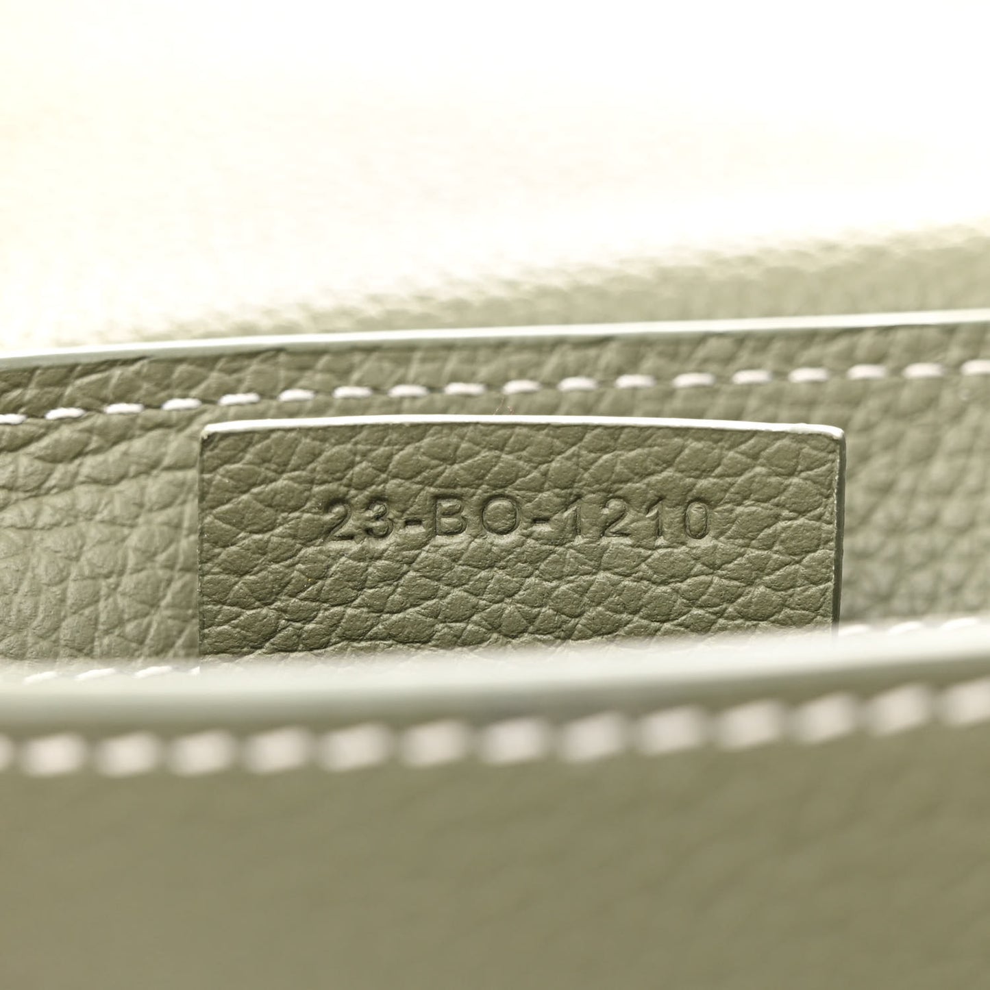 X KAWS Grained Calfskin Saddle Pouch Olive