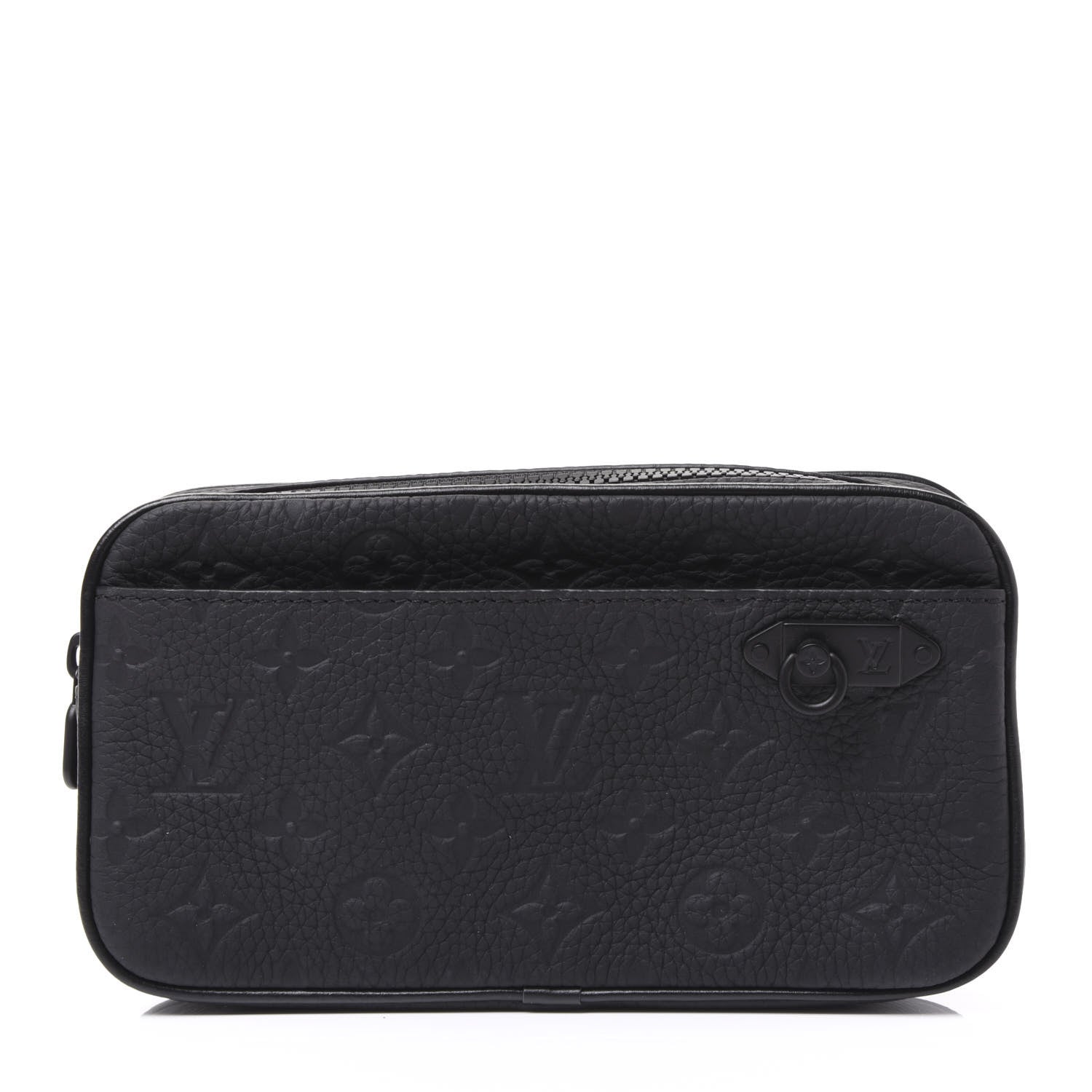 Louis Vuitton Taurillon Monogram Uniformes Solar Ray Soft Pochette Volga Belt Bag Black 1 of 8