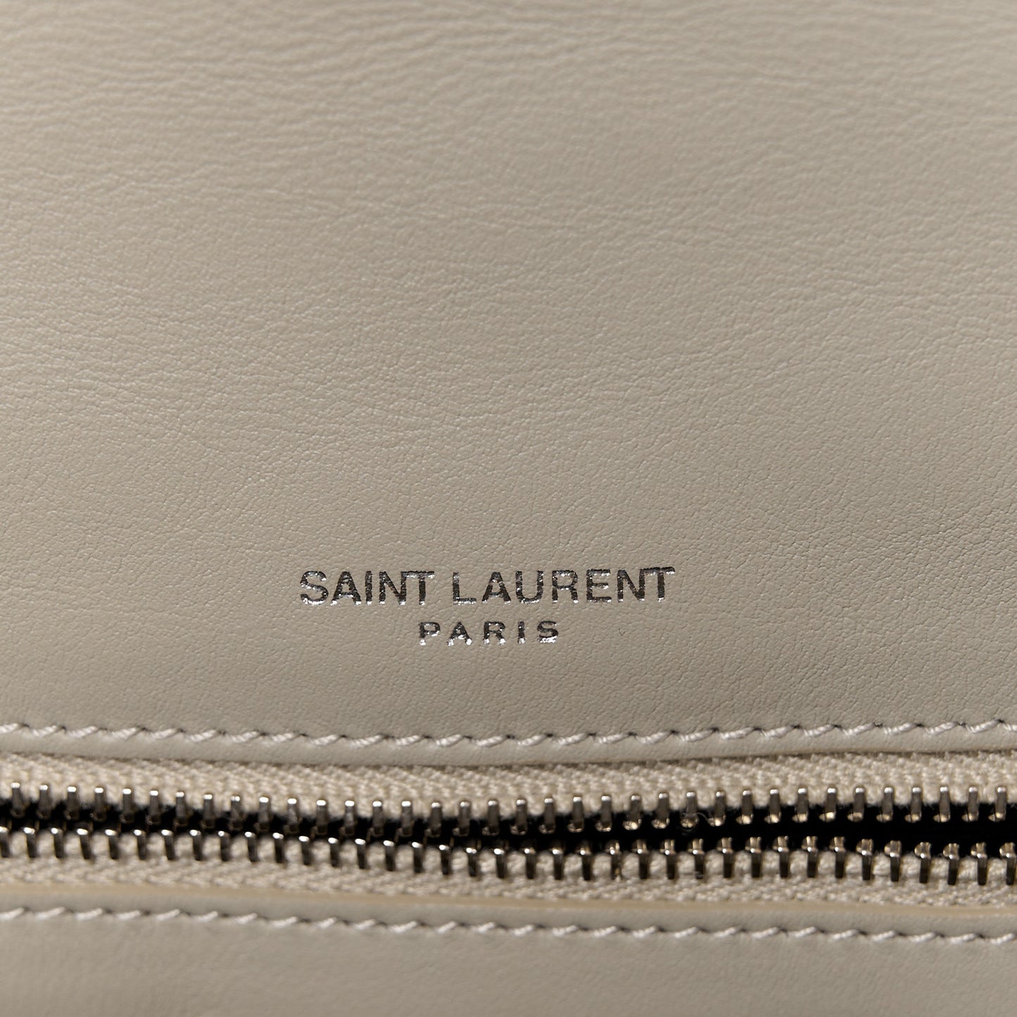 Calfskin Shearling Monogram Medium Niki Chain Satchel Grey