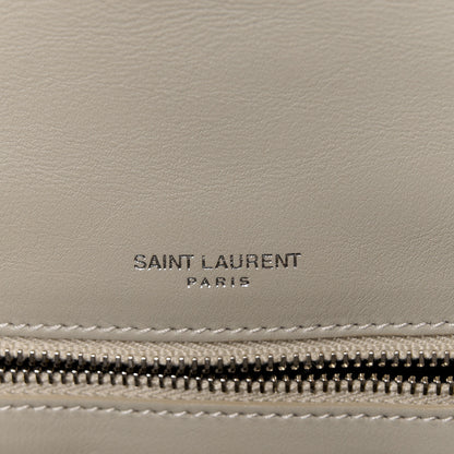Saint Laurent Calfskin Shearling Monogram Medium Niki Chain Satchel Grey 6 of 11