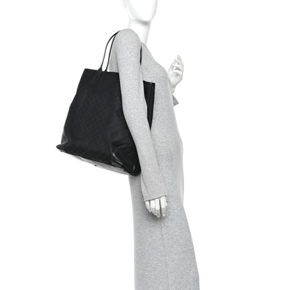 Gucci Canvas Monogram Shopping Tote Black 2 of 10