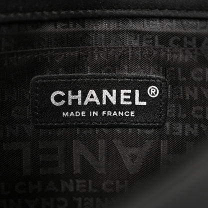Chanel Satin Pleated Chain Embellished Mirror Flap Black 6 of 13