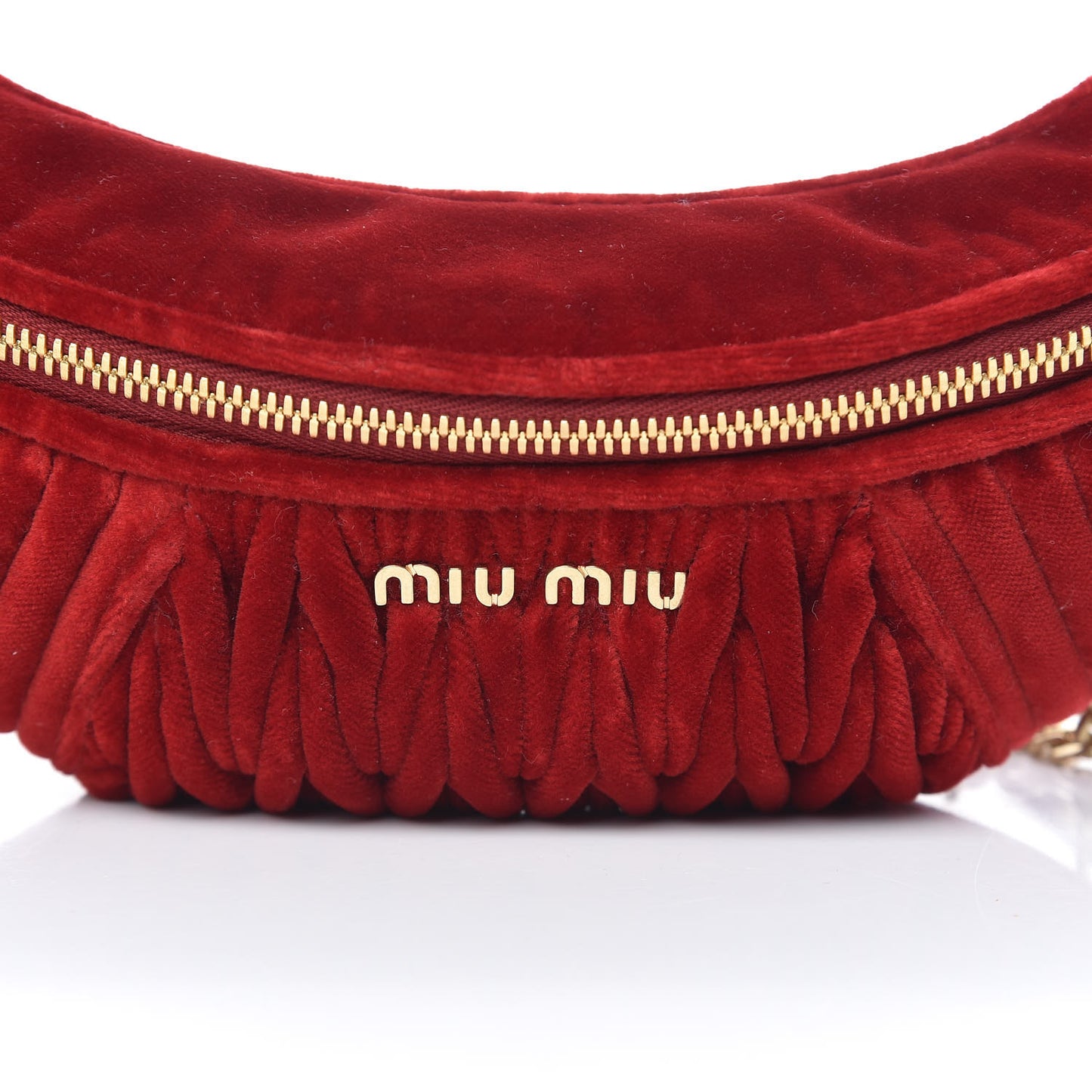 Velluto Matelasse Rider Belt Bag Cherry