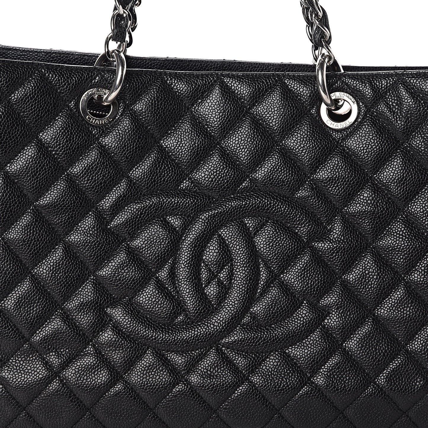 Caviar Quilted XL Grand Shopping Tote GST Black