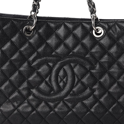 Chanel Caviar Quilted XL Grand Shopping Tote GST Black 8 of 10